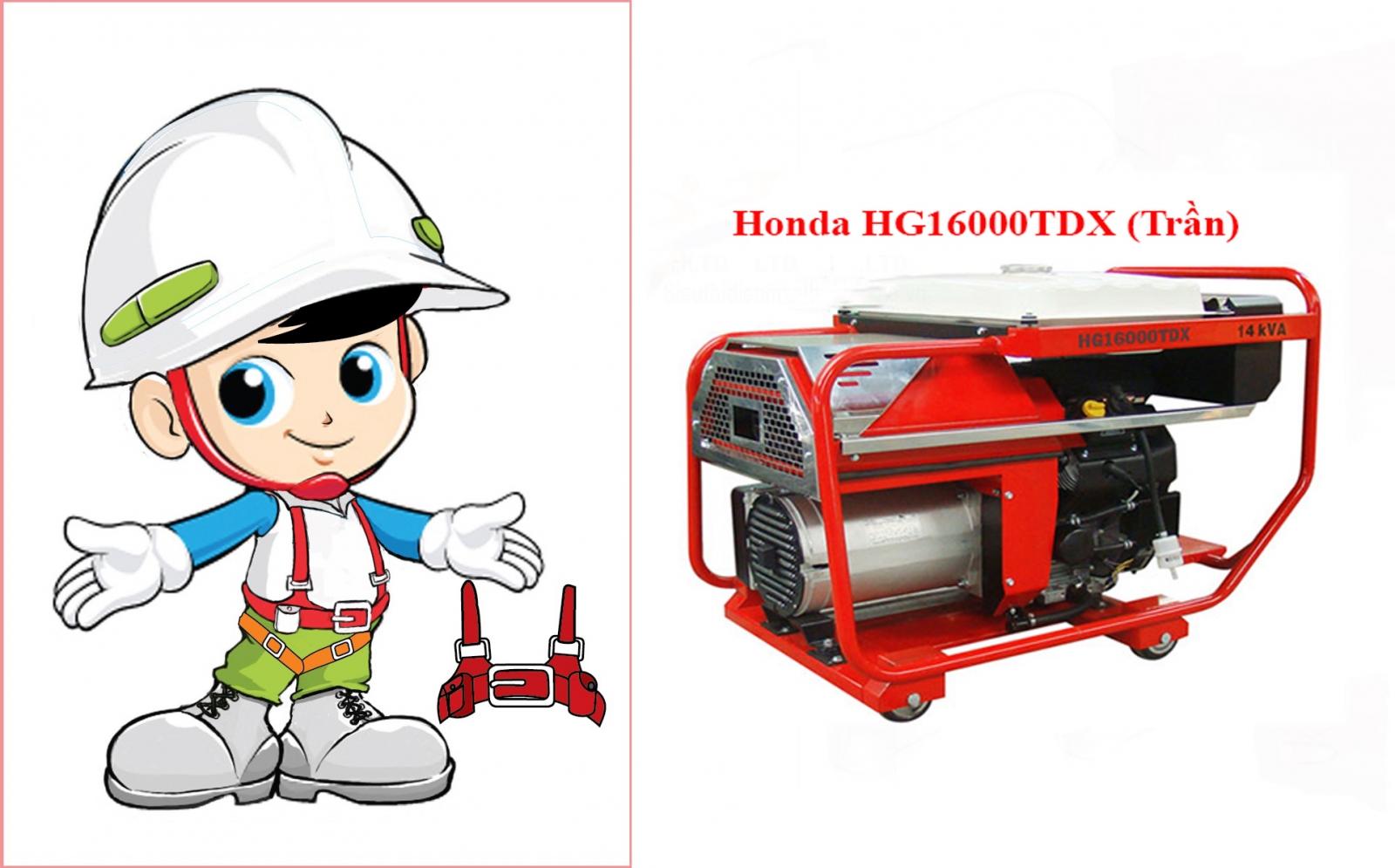 Máy phát điện Honda HG16000TDX chính hãng