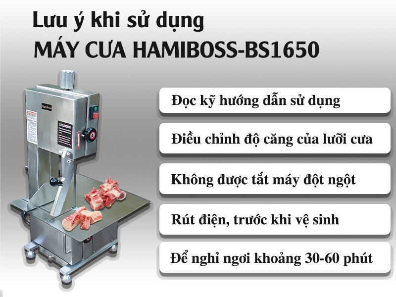 Lưu ý khi sử dụng máy cưa xương Hamiboss-BS1650