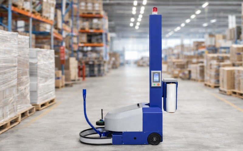 Robot quấn màng pallet