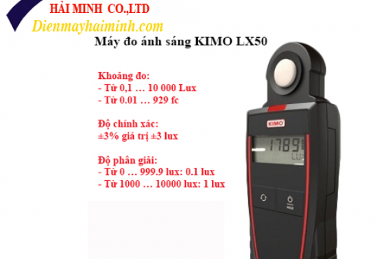 Báo giá máy đo cường độ ánh sáng KIMO LX50