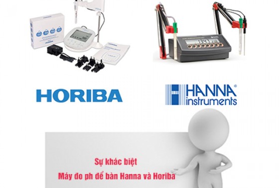 Sự khác biệt giữa máy đo ph để bàn Hanna và Horiba