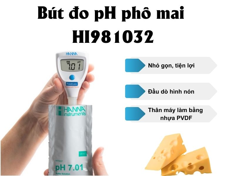 Bút đo pH phô mai HI981032