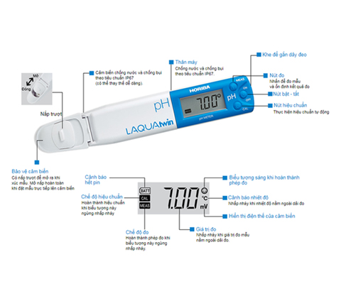 Máy đo pH Horiba pH 33 thiết kế hiện đại