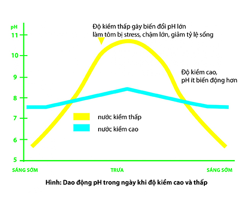 dao động của ph trong môi trường nuôi cá