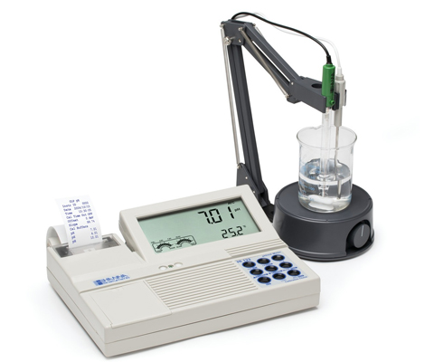 máy đo pH - ORP để bàn kết hợp máy in HI122-02 chính hãng