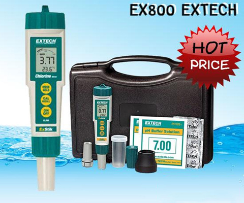 Bộ KIT đo pH- Chlorine -Nhiệt độ EXTECH EX800 giá bán hợp lý