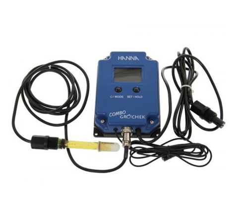 Máy đo pH -EC- TDS- Nhiệt độ Online (Thang Thấp) Hanna HI991404-02  cùng với điện cực