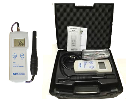Máy đo pH- EC- TDS- Nhiệt độ cầm tay MILWAUKEE Mi806 và vali đựng đồ