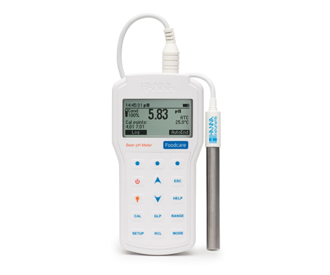 Máy đo pH- Nhiệt Độ Trong Bia HI98167 chính hãng