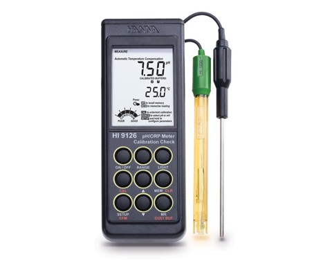 Máy đo pH- ORP cầm tay với CAL Check™ HI9126 chính hãng