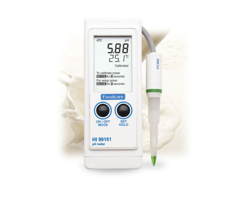 Máy đo pH thực phẩm và bơ sữa Hanna Hi99161 đảm bảo kết quả đo pH sữa chính xác