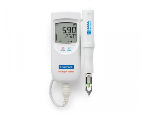 Máy đo pH và nhiệt độ thịt Hanna HI99163 thiết kế cầm tay nhỏ gọn