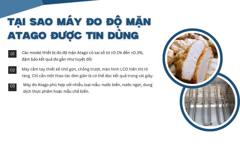 Tại sao máy đo độ mặn Atago được tin dùng