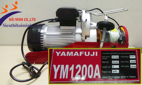 Máy tời điện Yamafuji YM1200A