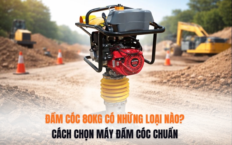 Đầm Cóc 80KG Có Những Loại Nào? Cách Chọn Máy Đầm Cóc Chuẩn