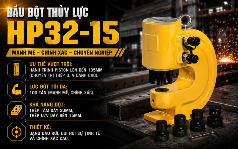 Đầu đột thủy lực HP32-15