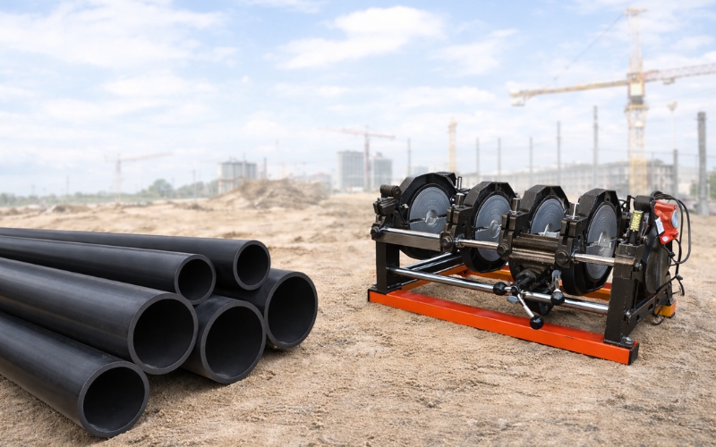 Máy hàn ống hdpe cơ vít me