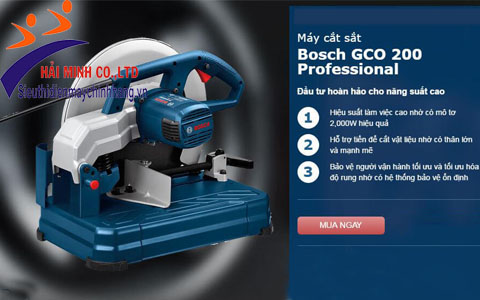 Máy cắt sắt Bosch GCO 200 chính hãng, chất lượng