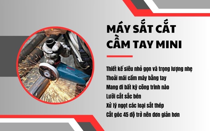 Máy sắt cắt cầm tay mini