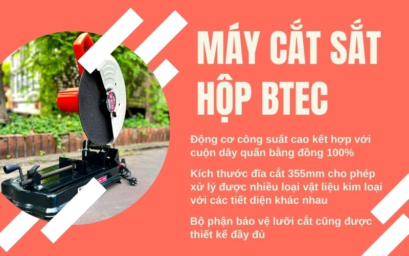 Một số điểm nổi bật của máy cắt sắt hộp BTEC