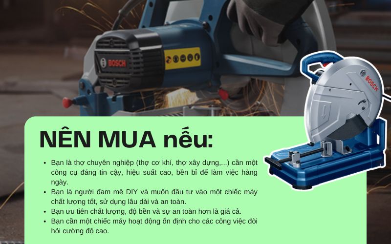Vậy CÓ NÊN MUA máy cắt sắt Bosch không