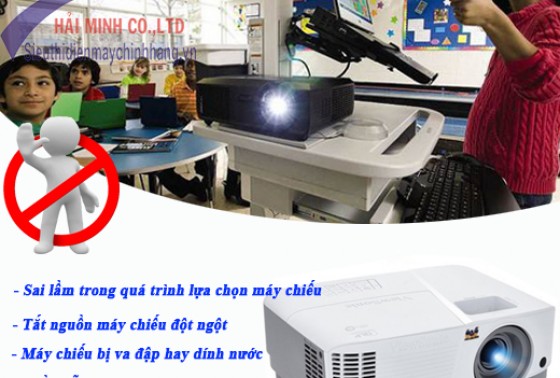 Những Sai Lầm Thường Gặp Phải Khi Sử Dụng Máy Chiếu Trong Giảng Dạy