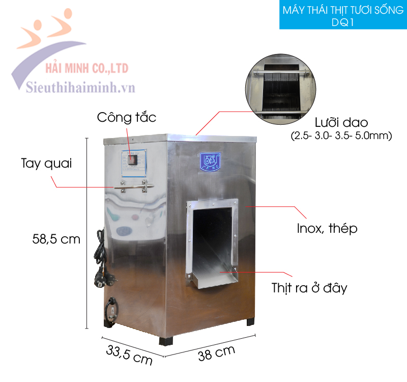 Máy thái thịt tươi sống DQ-1