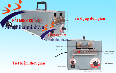 Chi tiết các bộ phận chính của máy cắt mỏ gà