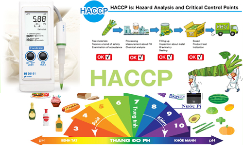 Máy đo pH thực phẩm Hanna Hi99161 đạt tiêu chuẩn HACCP