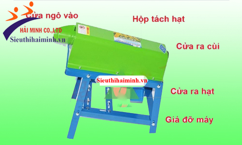 Máy tách hạt ngô mini 1 cửa nạp