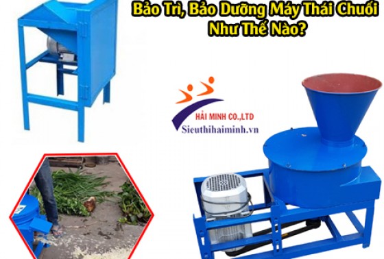 Bảo Trì, Bảo Dưỡng Máy Thái Chuối Như Thế Nào?