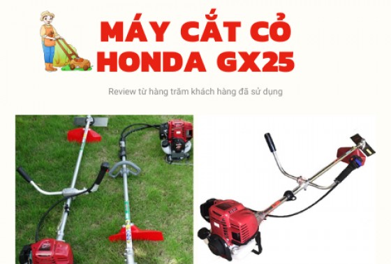 Review máy cắt cỏ Honda GX25 từ 399 người dùng