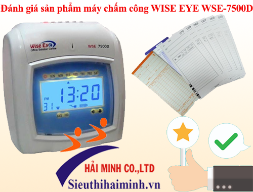 Đánh giá sản phẩm máy chấm công WISE EYE WSE-7500D