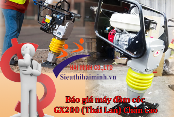 Báo Giá Máy Đầm Cóc GX200 (Thái Lan) Chân Cao