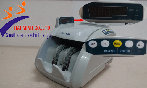 Máy đếm tiền Xiudun XD-2850V phím ấn dễ dàng