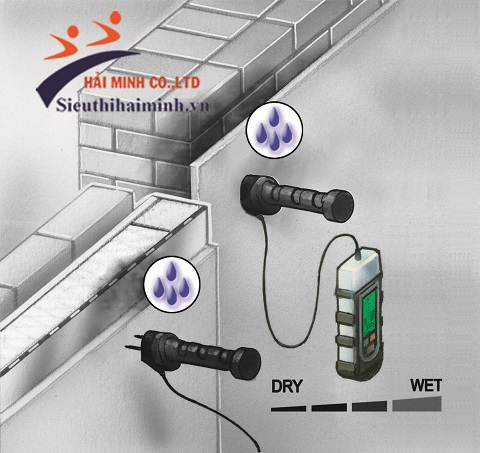 máy đo độ ẩm của tường bê tông