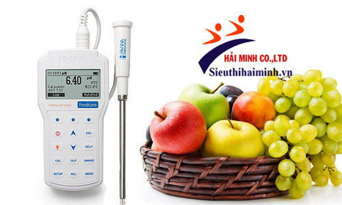 Máy đo pH xác định độ tươi của hoa quả