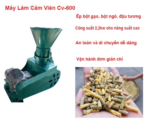 Máy Làm Cám Viên Cv-600 Có Tính Năng Nổi Bật Gì