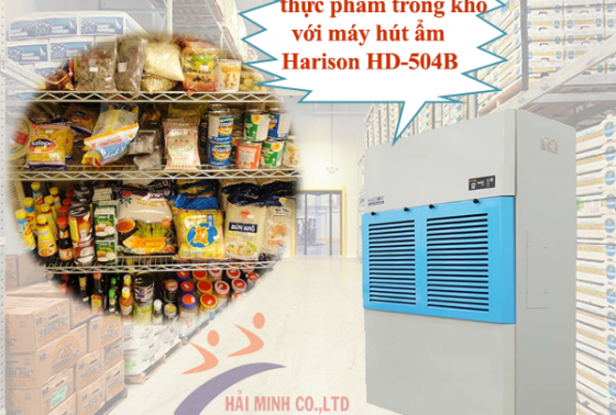 Bảo Quản Thực Phẩm Trong Kho Với Máy Hút Ẩm Harison HD-504B