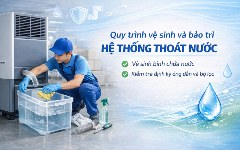 Quy trình vệ sinh và bảo trì hệ thống thoát nước