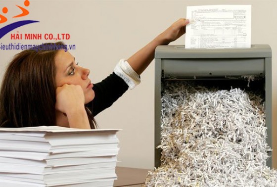 Máy hủy tài liệu nào tốt nhất cho phòng kế toán công ty
