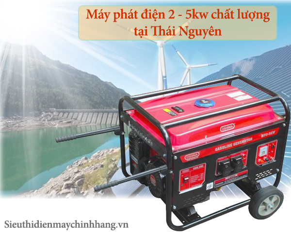 Máy phát điện 2 - 5kw chất lượng tại Thái Nguyên