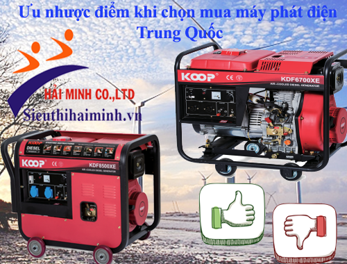 Ưu nhược điểm khi chọn mua máy phát điện Trung Quốc