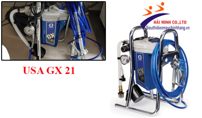 Siêu thị điện máy Hải Minh là đơn vị cung cấp máy phun sơn Graco USA GX21 uy tín
