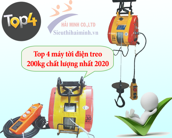 Top 4 máy tời điện treo 200kg chất lượng nhất 2020