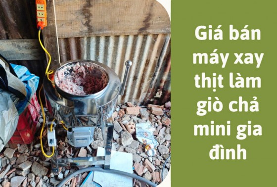 Giá bán máy xay thịt làm giò chả mini gia đình