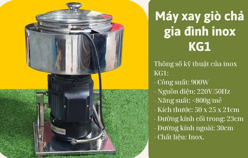 Máy xay giò chả gia đình inox KG1