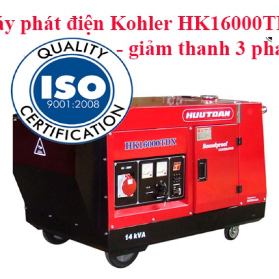 Máy phát điện KOHLER HK16000TDX - giảm thanh 3 pha