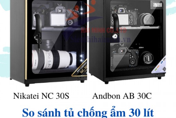 So sánh tủ chống ẩm Nikatei NC 30S - Andbon AB-30C